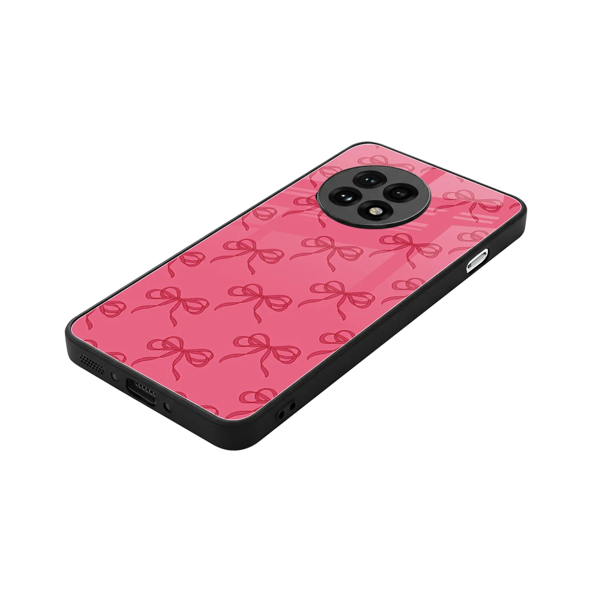 Ribbon Chic stylish phone case for oneplus 13r | glossy glass and slim fit