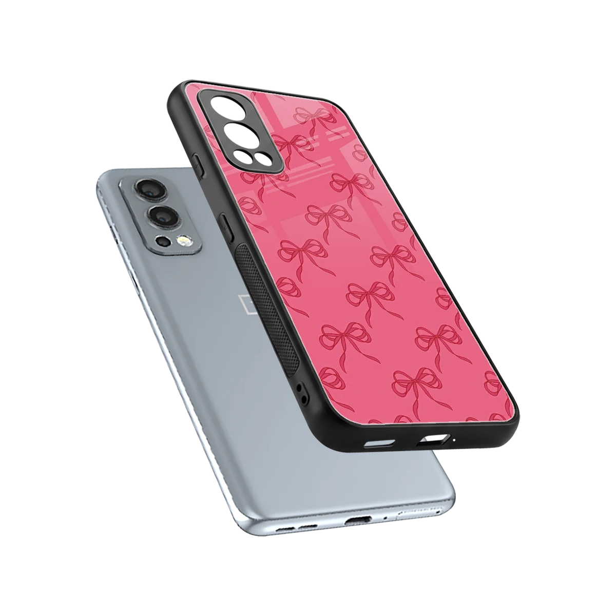 Ribbon Chic sleek oneplus nord 2 cover with tempered glass back and TPU edges