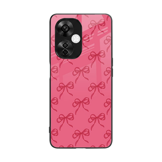 Ribbon Chic back phone cover | glass case for oneplus nord ce 3 lite
