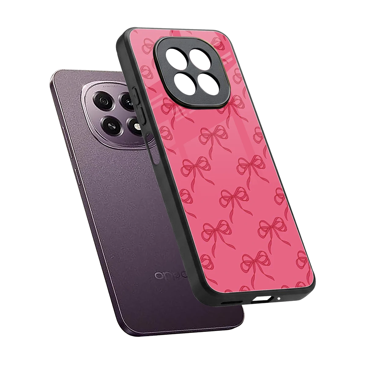 Ribbon Chic sleek oppo f29 5g cover with tempered glass back and TPU edges
