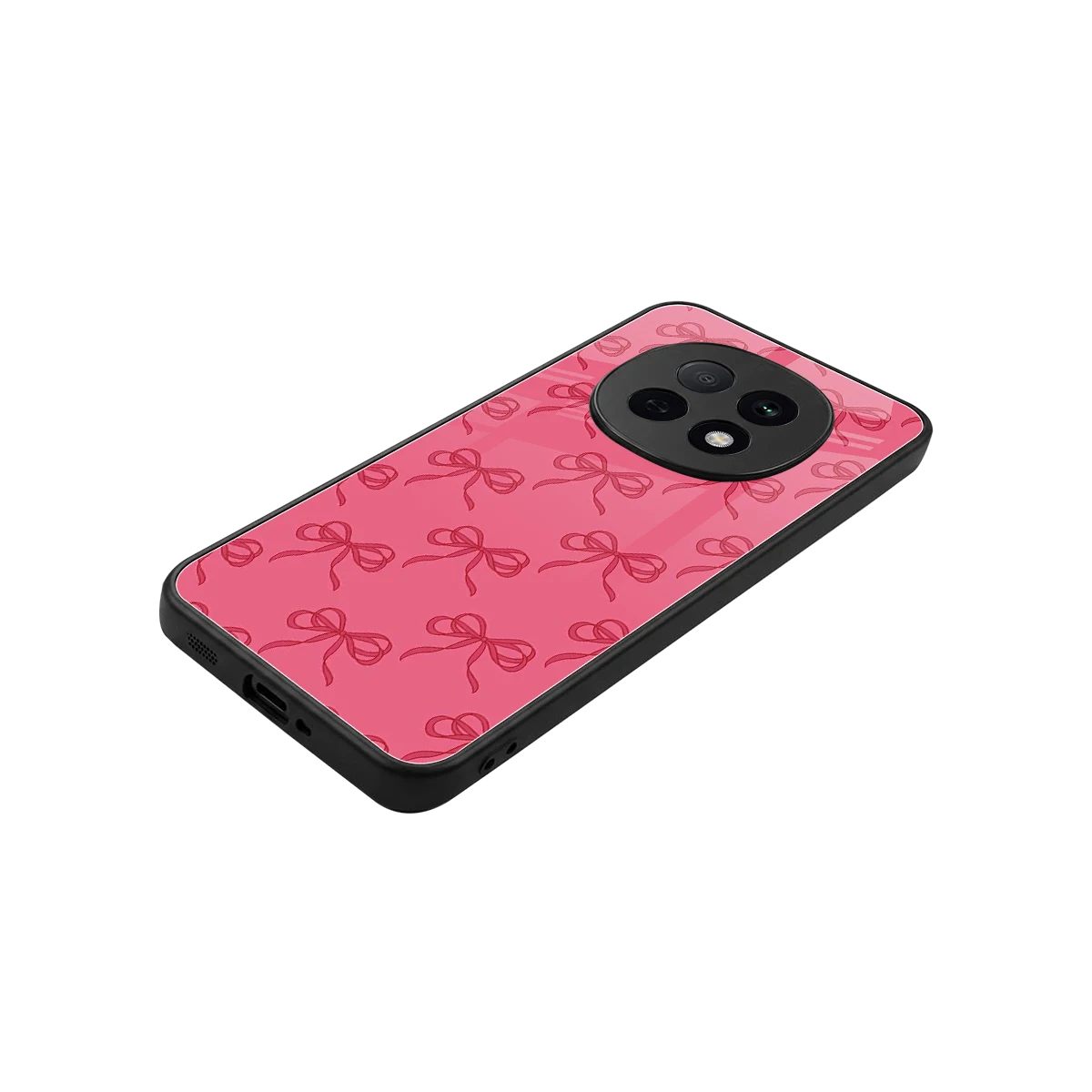 Ribbon Chic stylish phone case for oppo f29 pro 5g | glossy glass and slim fit