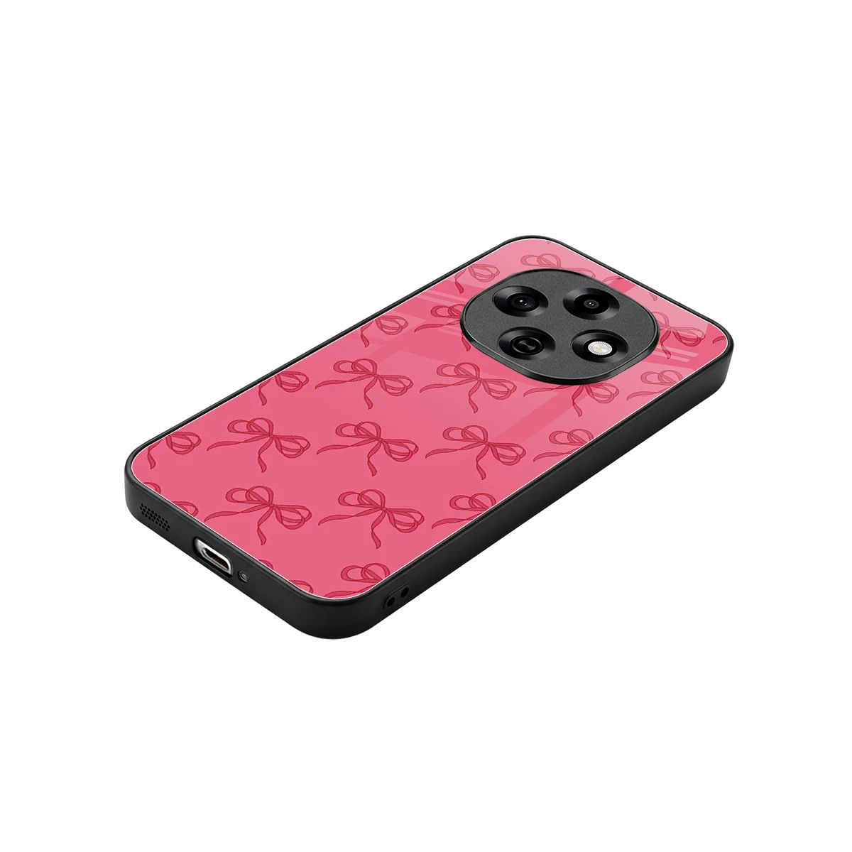 Ribbon Chic stylish phone case for oppo f31 pro 5g | glossy glass and slim fit