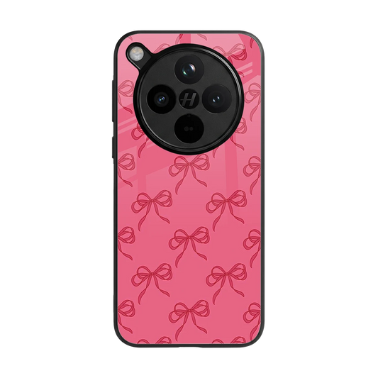Ribbon Chic back phone cover | glass case for oppo find x8