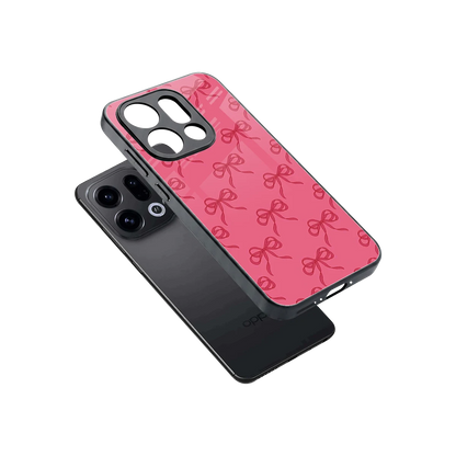 Ribbon Chic sleek oppo find x9 cover with tempered glass back and TPU edges