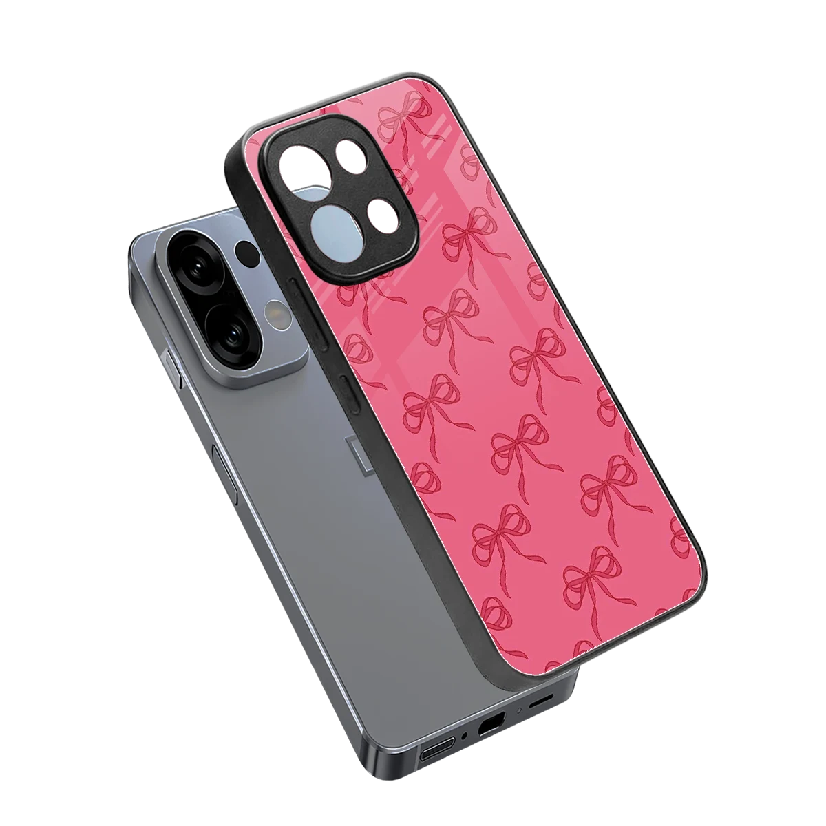 Ribbon Chic sleek oppo k13 5g cover with tempered glass back and TPU edges
