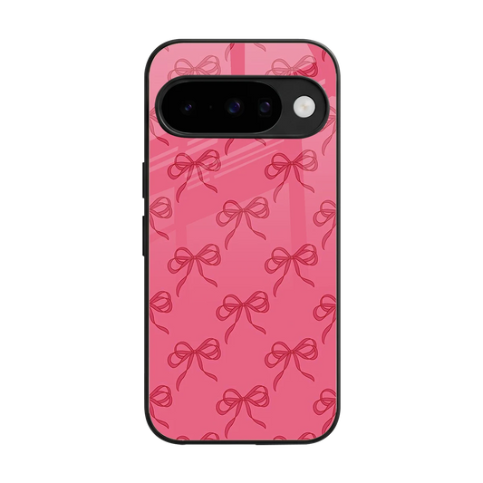 Ribbon Chic back phone cover | glass case for google pixel 10