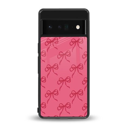 Ribbon Chic back phone cover | glass case for google pixel 6 pro