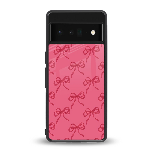 Ribbon Chic back phone cover | glass case for google pixel 6 pro