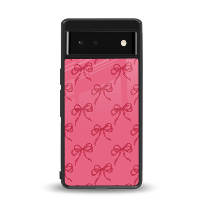 Ribbon Chic back phone cover | glass case for google pixel 6