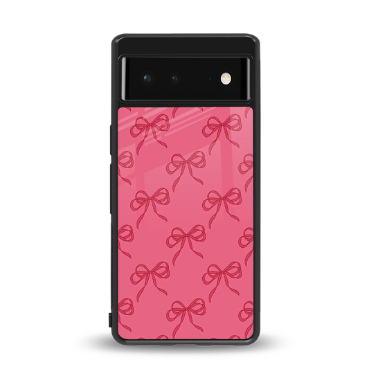 Ribbon Chic back phone cover | glass case for google pixel 6