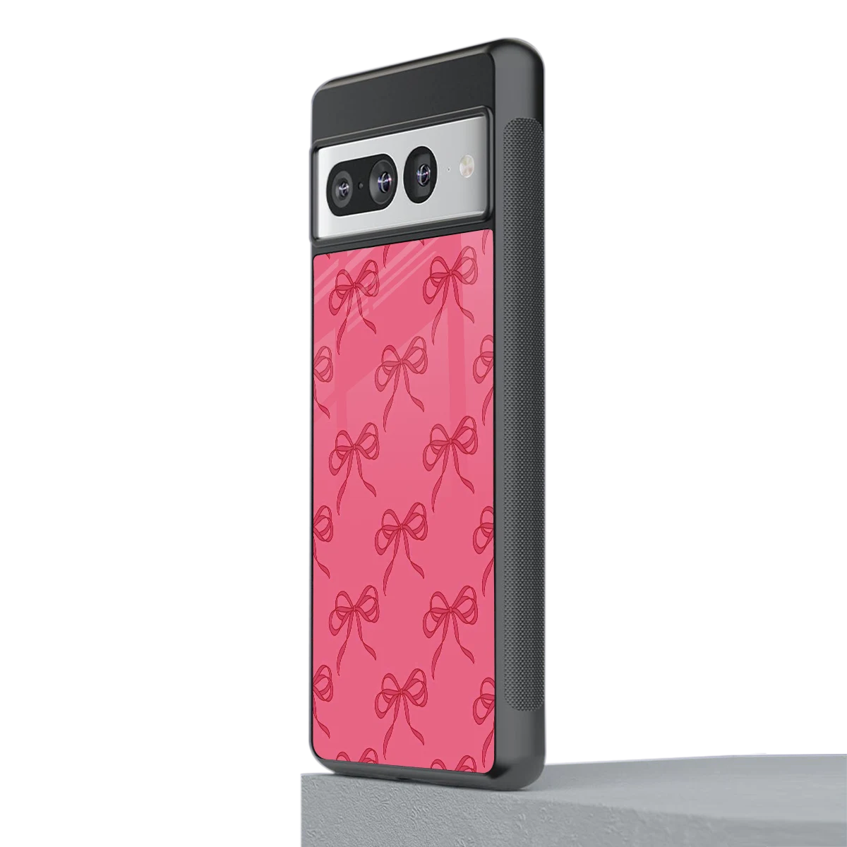 Ribbon Chic stylish phone case for google pixel 7 pro | glossy glass and slim fit