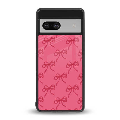 Ribbon Chic back phone cover | glass case for google pixel 7a