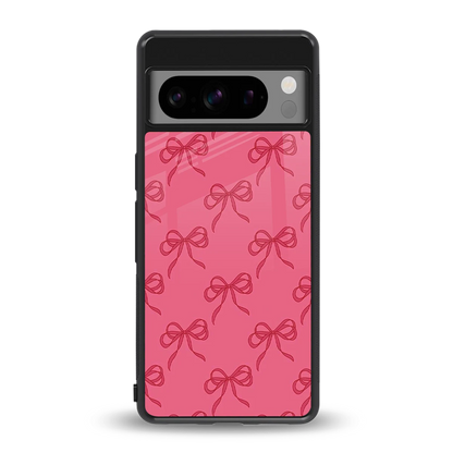 Ribbon Chic back phone cover | glass case for google pixel 8 pro