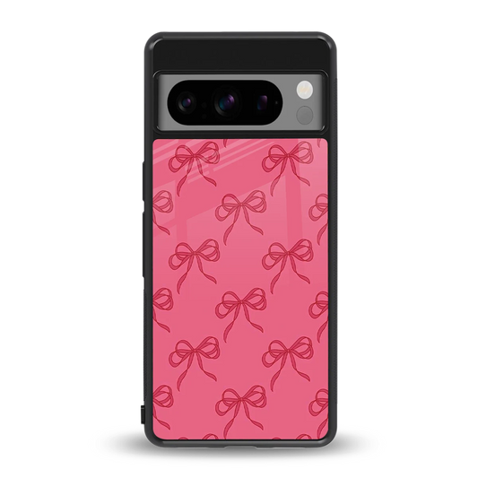 Ribbon Chic back phone cover | glass case for google pixel 8 pro