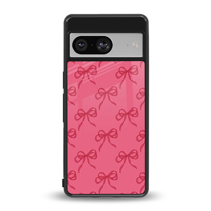 Ribbon Chic back phone cover | glass case for google pixel 8