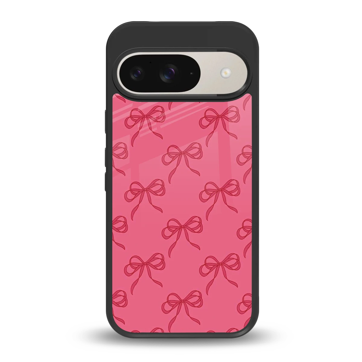 Ribbon Chic back phone cover | glass case for google pixel 9