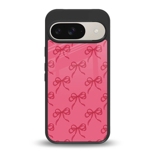 Ribbon Chic back phone cover | glass case for google pixel 9