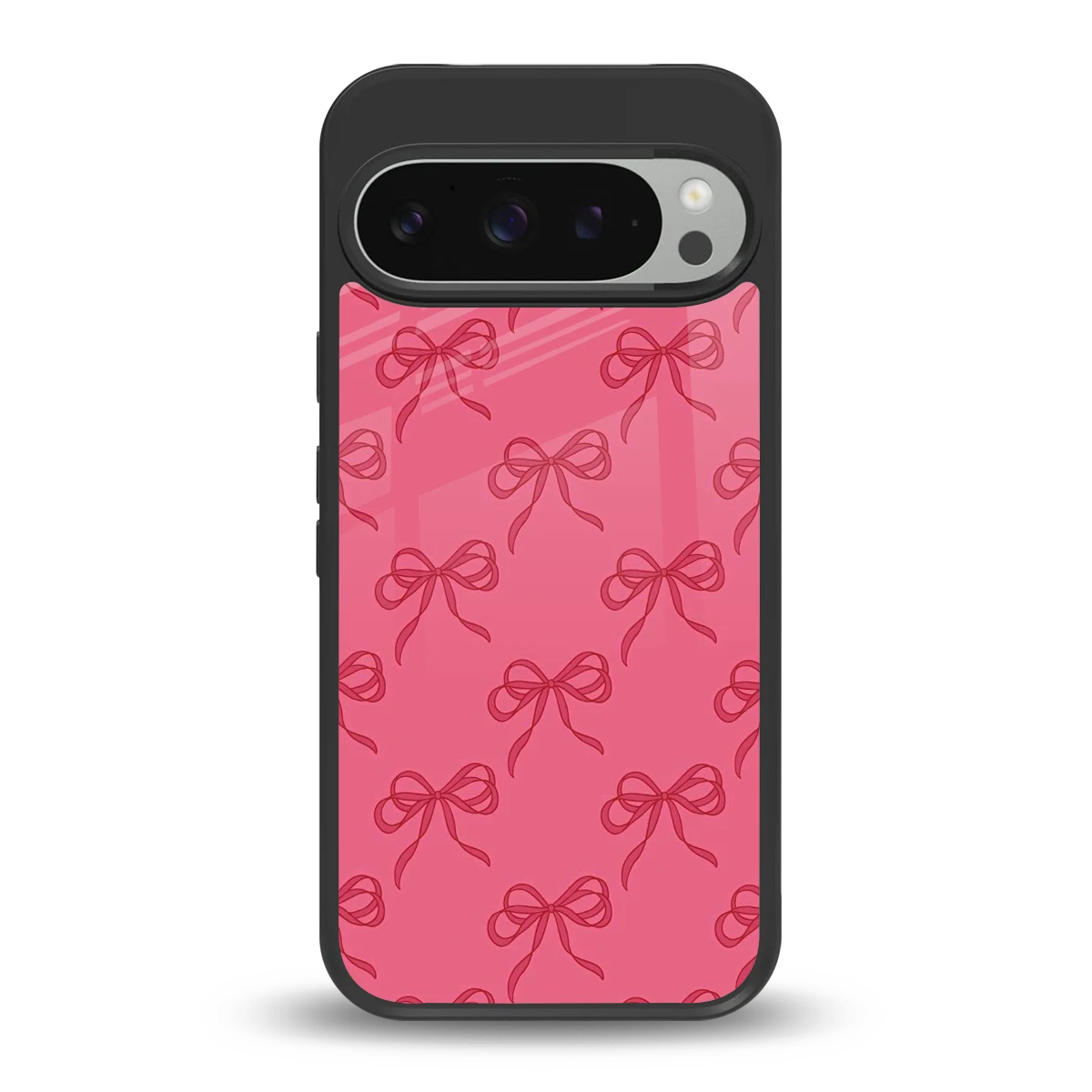 Ribbon Chic back phone cover | glass case for google pixel 9 pro