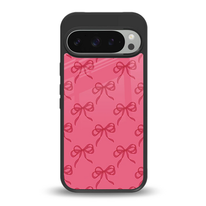 Ribbon Chic back phone cover | glass case for google pixel 9 pro