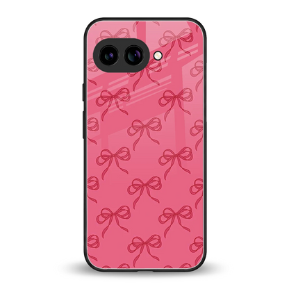 Ribbon Chic back phone cover | glass case for google pixel 10a