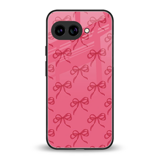 Ribbon Chic back phone cover | glass case for google pixel 10a