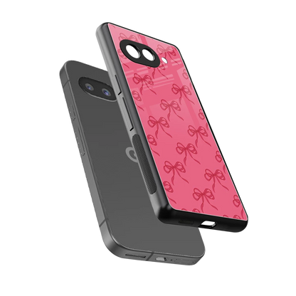 Ribbon Chic sleek google pixel 10a cover with tempered glass back and TPU edges