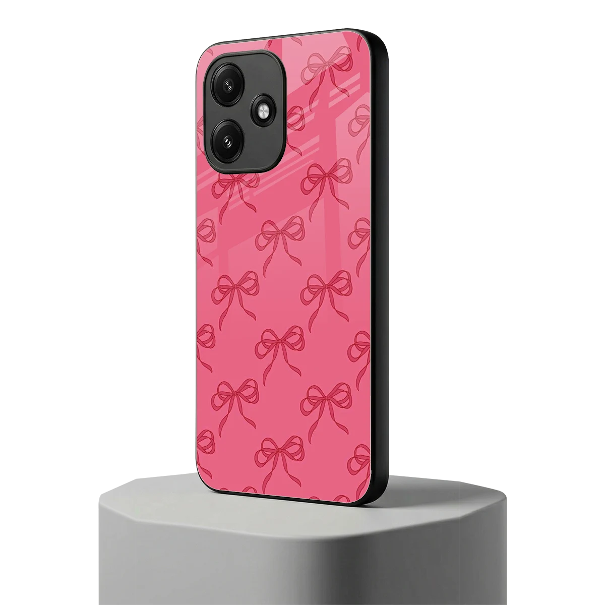 Ribbon Chic redmi 12 5g mobile cover | shockproof glass phone case