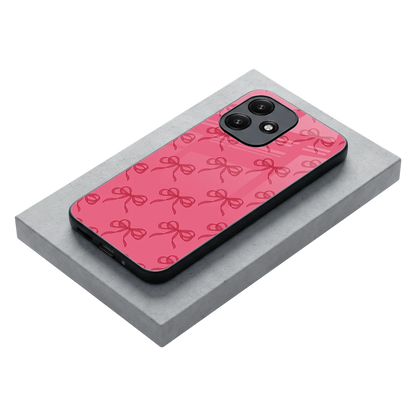 Ribbon Chic stylish phone case for redmi 12 5g | glossy glass and slim fit