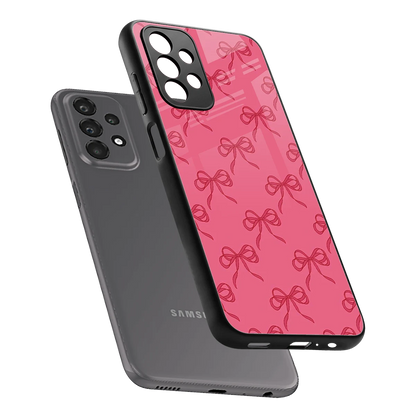 Ribbon Chic sleek samsung galaxy a23 cover with tempered glass back and TPU edges