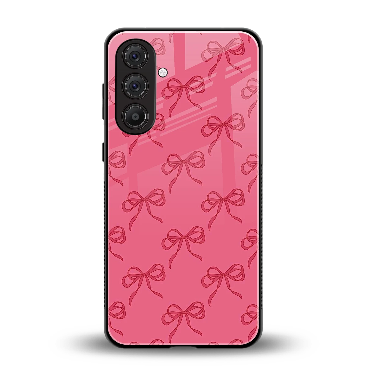 Ribbon Chic back phone cover | glass case for samsung galaxy m35 5g