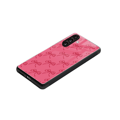Ribbon Chic stylish phone case for samsung galaxy m35 5g | glossy glass and slim fit