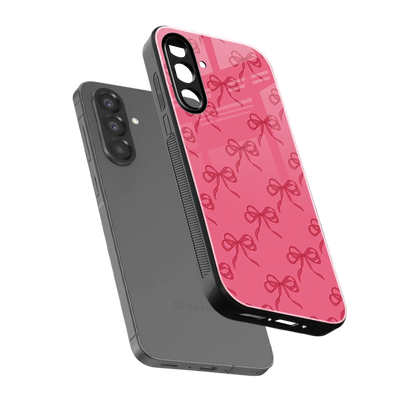 Ribbon Chic sleek samsung galaxy a56 5g cover with tempered glass back and TPU edges