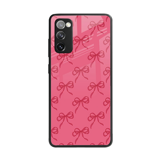 Ribbon Chic back phone cover | glass case for samsung galaxy s20 fe