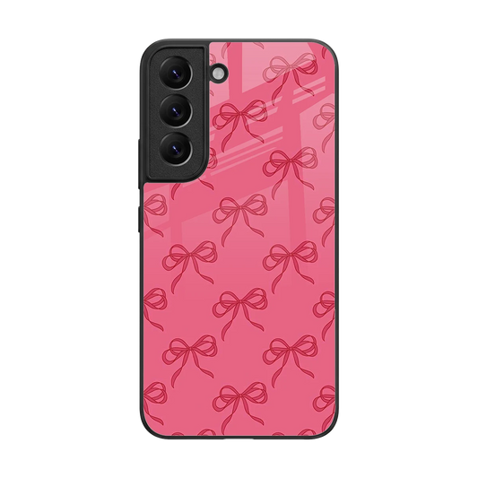 Ribbon Chic back phone cover | glass case for samsung galaxy s22