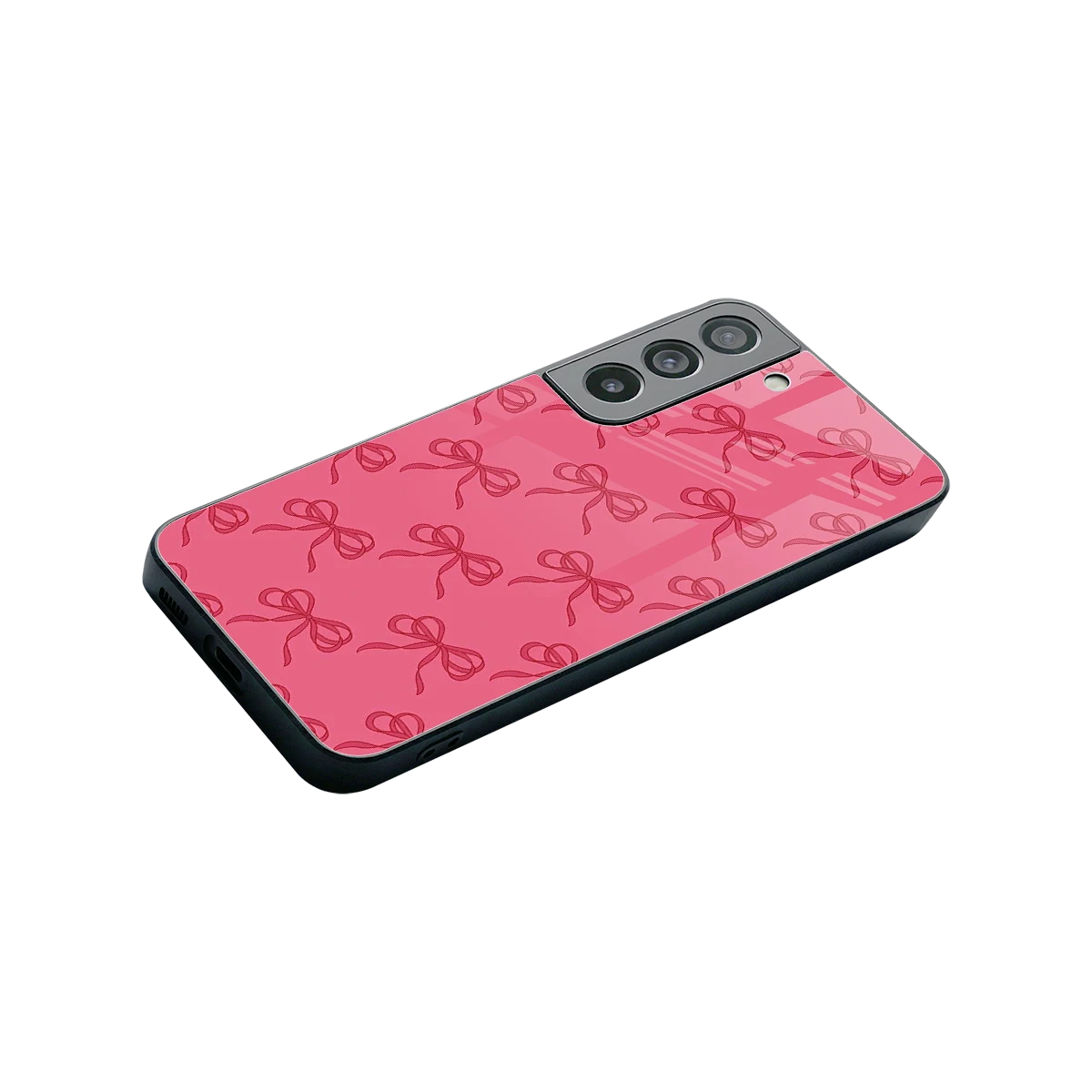 Ribbon Chic stylish phone case for samsung galaxy s22 | glossy glass and slim fit