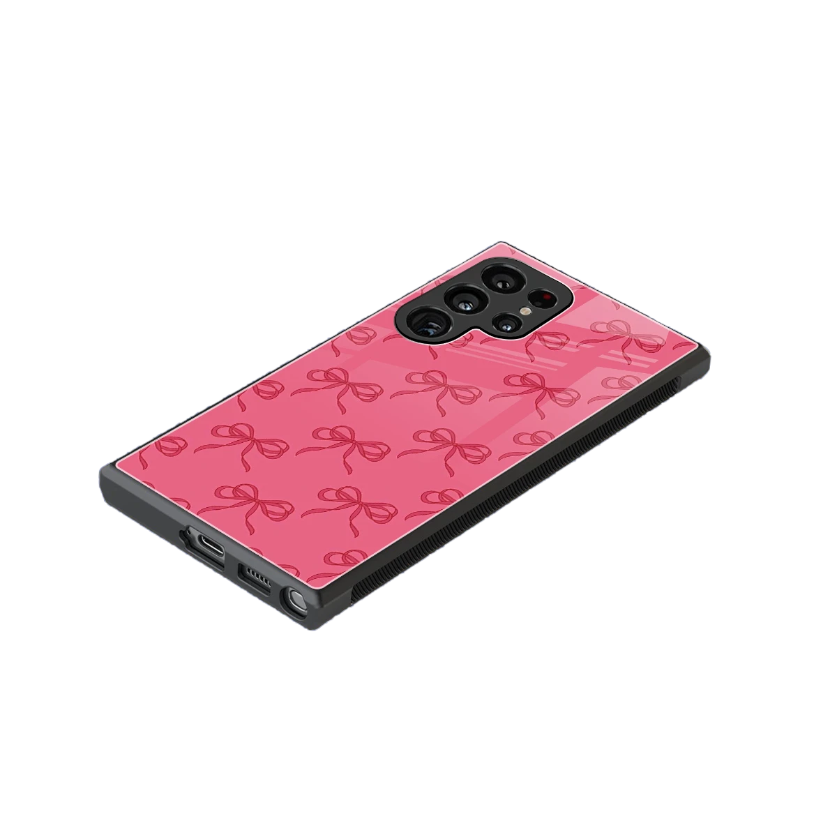 Ribbon Chic stylish phone case for samsung galaxy s24 ultra | glossy glass and slim fit