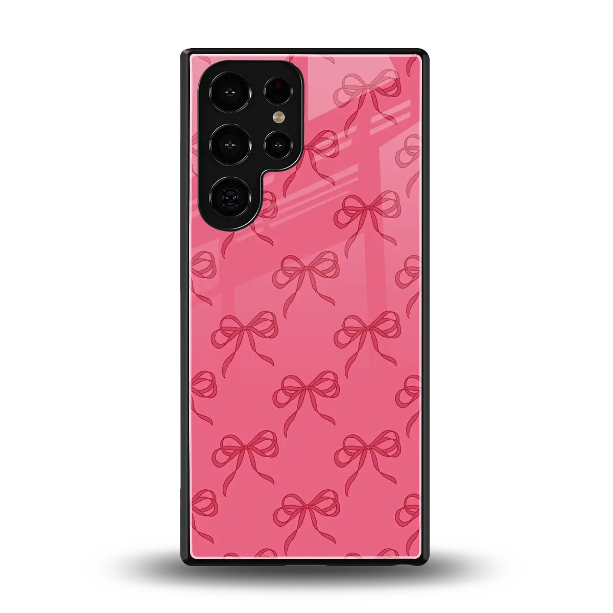 Ribbon Chic back phone cover | glass case for samsung galaxy s25 ultra