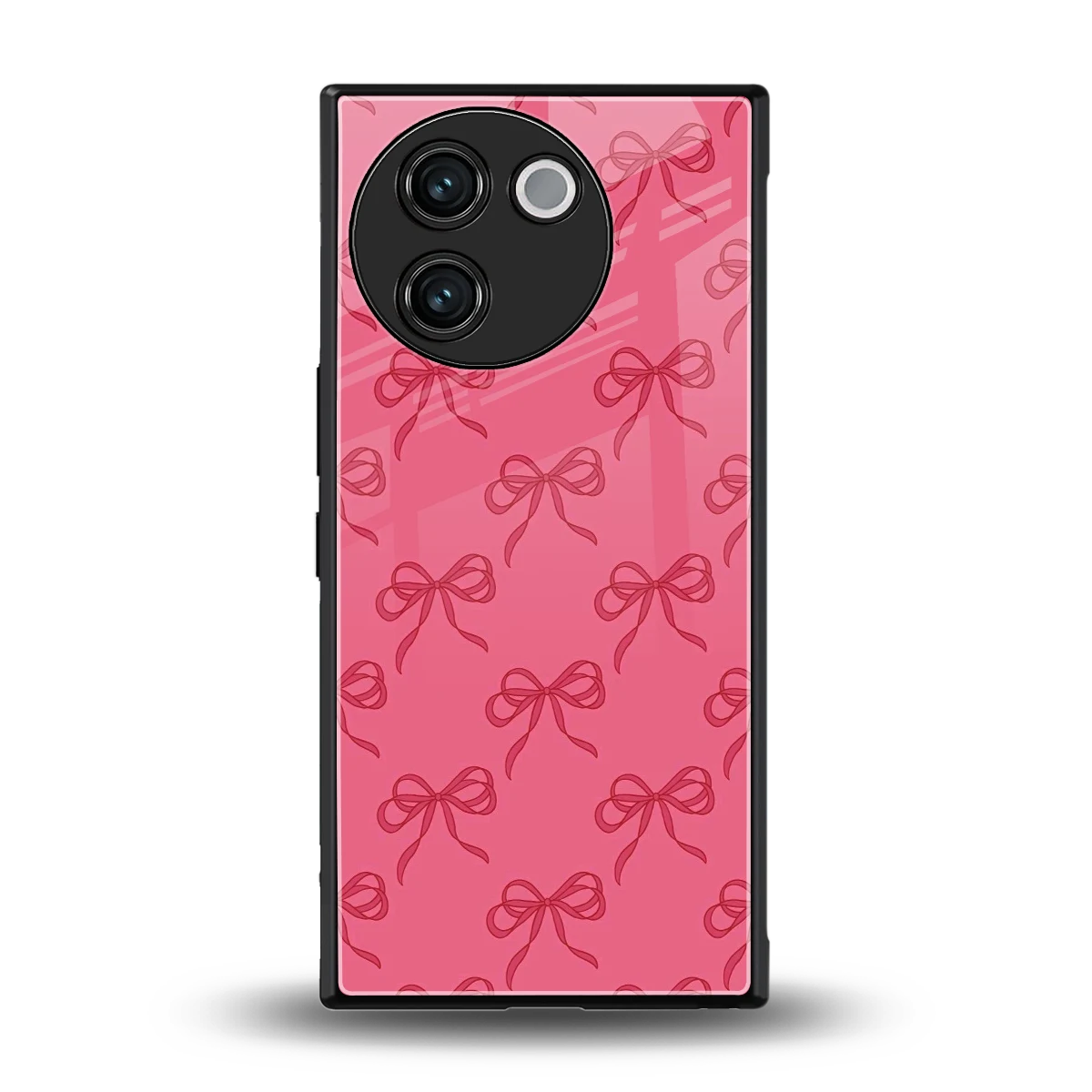 Ribbon Chic back phone cover | glass case for vivo v30e