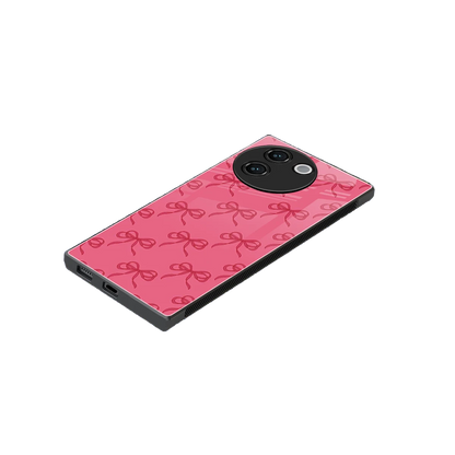 Ribbon Chic stylish phone case for vivo v30e | glossy glass and slim fit