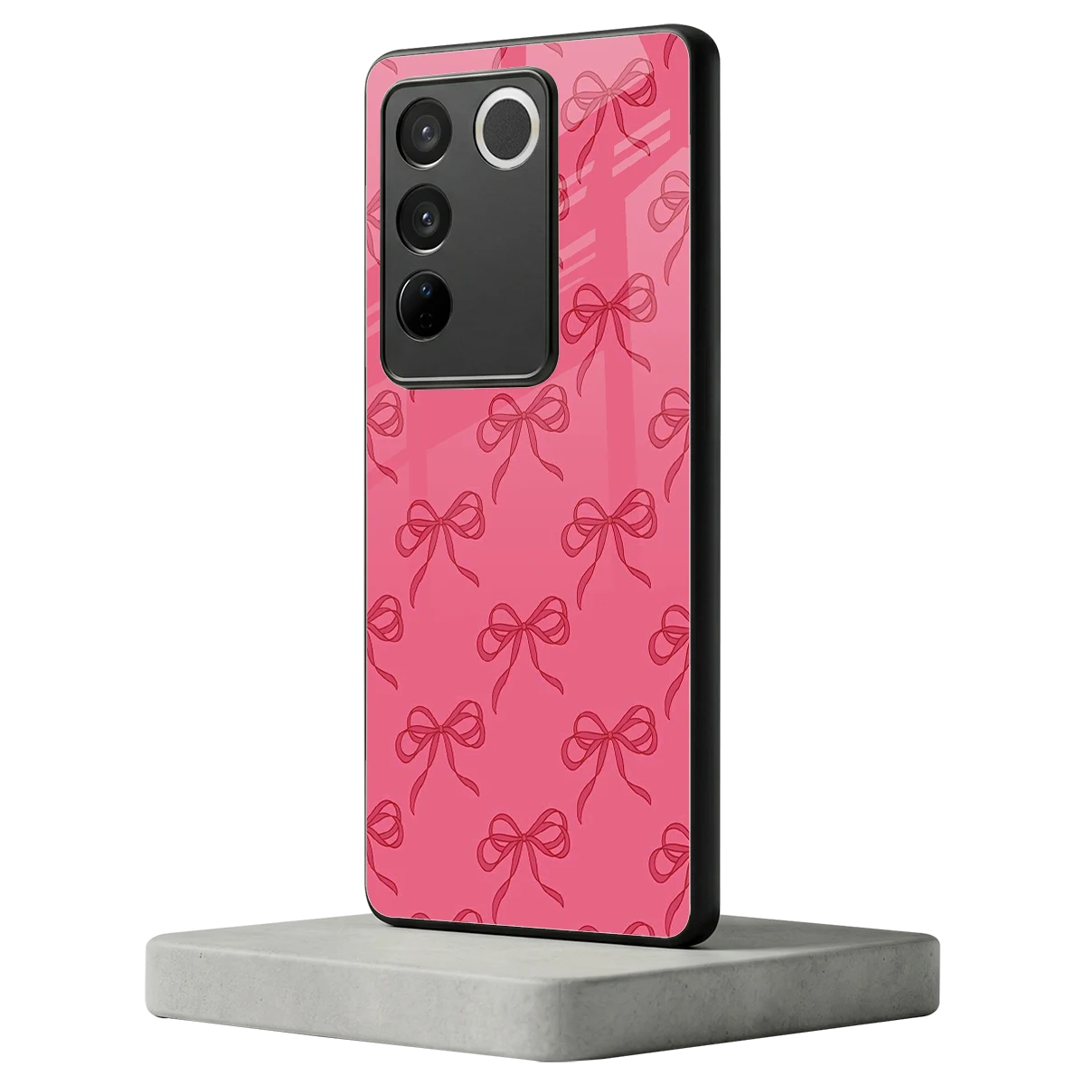 Ribbon Chic vivo v27 5g mobile cover | shockproof glass phone case