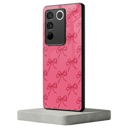Ribbon Chic vivo v27 5g mobile cover | shockproof glass phone case