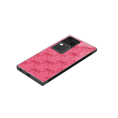 Ribbon Chic stylish phone case for vivo v30 | glossy glass and slim fit