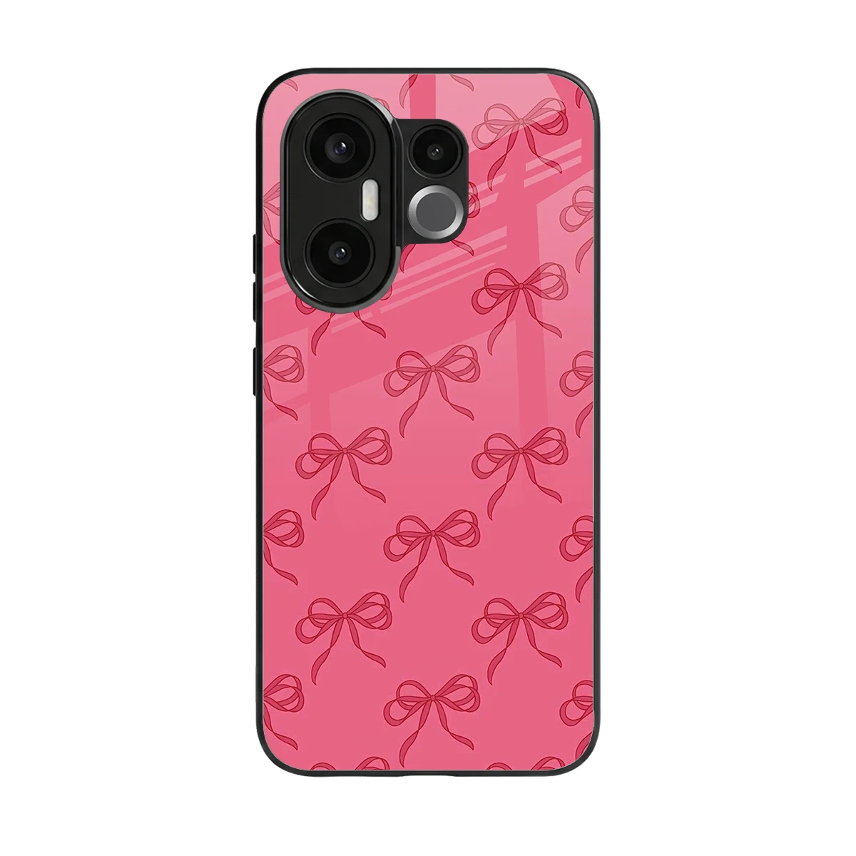 Ribbon Chic back phone cover | glass case for vivo x200 fe