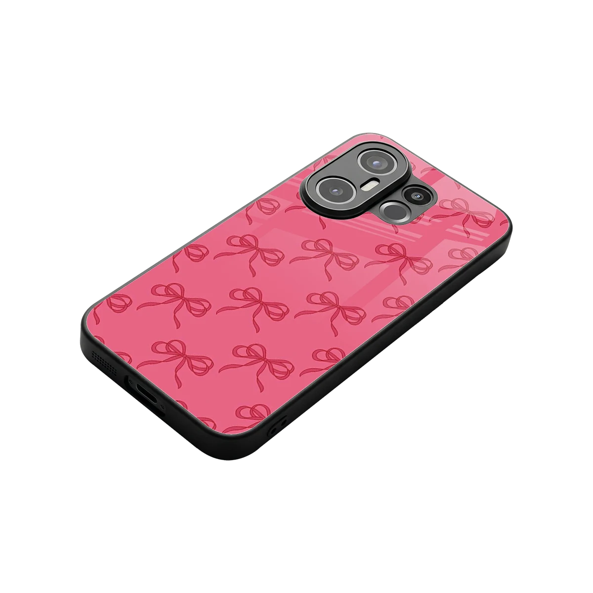 Ribbon Chic stylish phone case for vivo x200 fe | glossy glass and slim fit