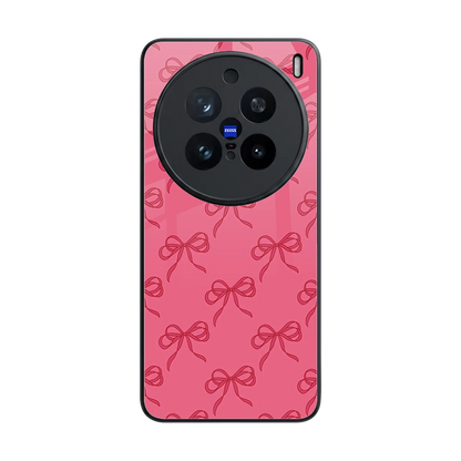 Ribbon Chic back phone cover | glass case for vivo x200 pro