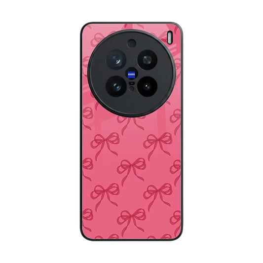 Ribbon Chic back phone cover | glass case for vivo x200 pro