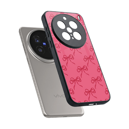 Ribbon Chic sleek vivo x200 pro cover with tempered glass back and TPU edges