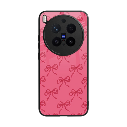 Ribbon Chic back phone cover | glass case for vivo x300 pro