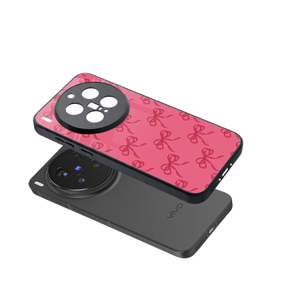 Ribbon Chic sleek vivo x300 pro cover with tempered glass back and TPU edges
