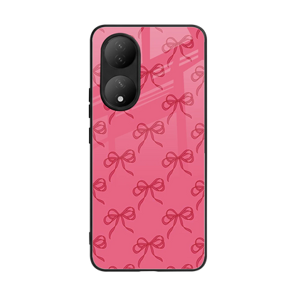 Ribbon Chic back phone cover | glass case for Vivo-y100